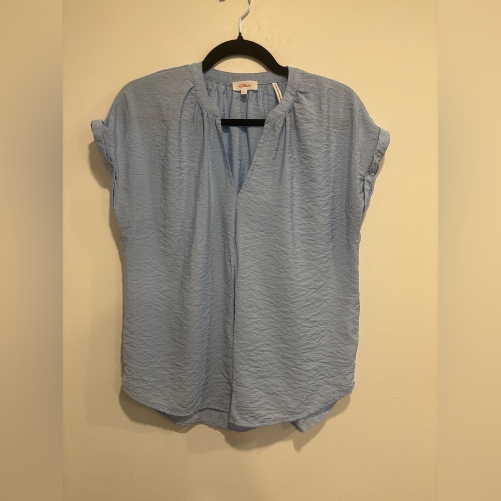 S.Oliver Light Blue Women's Blouse (36)